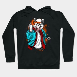 Racoon Bomber illustration Hoodie